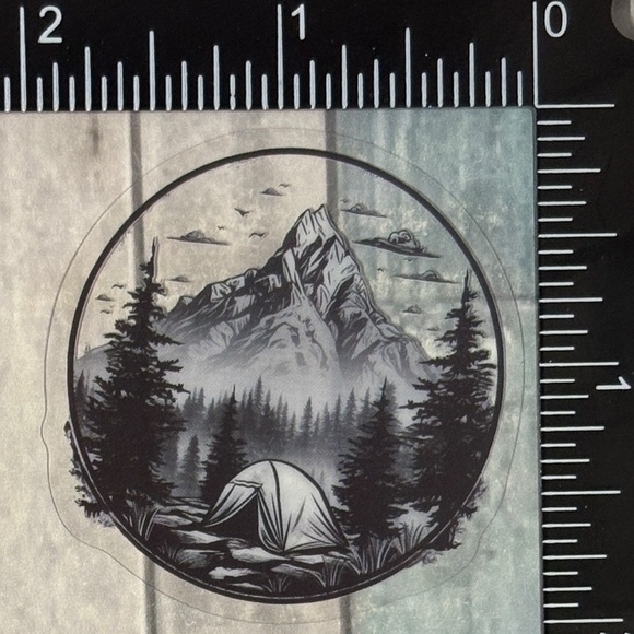 🌀10/$10🌀 Translucent Adventure Outdoor Reusable Waterproof Vinyl Sticker Decal - Picture 1 of 1